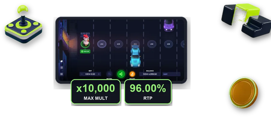 Uncrossable Rush on screen with the key figures of this section