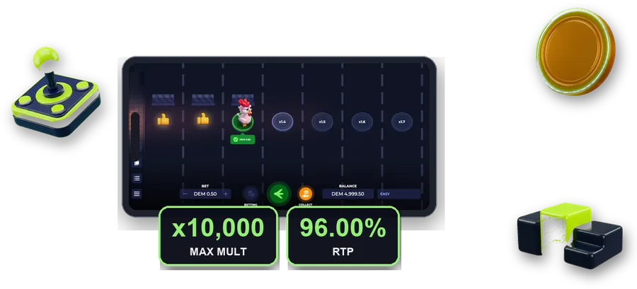 Uncrossable Rush on screen with the key figures of this section