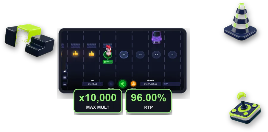 Uncrossable Rush on screen with the key figures of this section