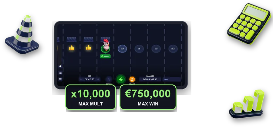 Uncrossable Rush on screen with the key figures of this section